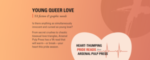 Heart-thumping pride reads from Arsenal Pulp Press: Young Queer Love (YA adult fiction & graphic novels)